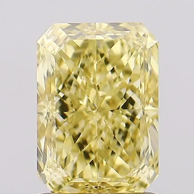 1.60ct Radiant Fancy Intense Yellow VS1 Lab-Grown Diamond