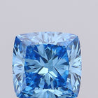 0.67ct Fancy Vivid Blue CUSHION Lab-Grown Diamond | IGI Certified