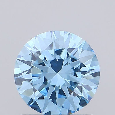 0.97ct Fancy Vivid Blue ROUND Lab-Grown Diamond | IGI Certified