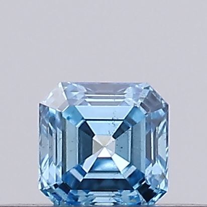0.16ct Fancy Vivid Blue Asscher Lab-Grown Diamond | IGI Certified