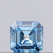 0.16ct Fancy Vivid Blue Asscher Lab-Grown Diamond | IGI Certified