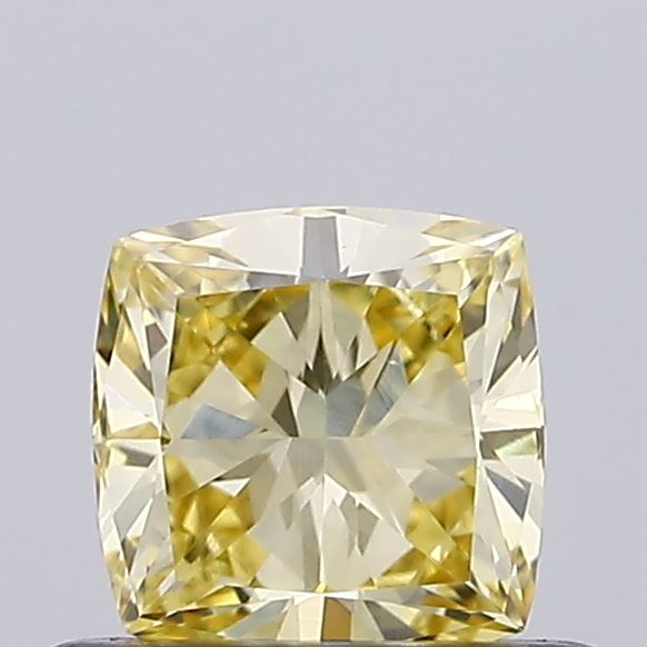 0.46ct Fancy Light Yellow CUSHION Lab-Grown Diamond | IGI Certified