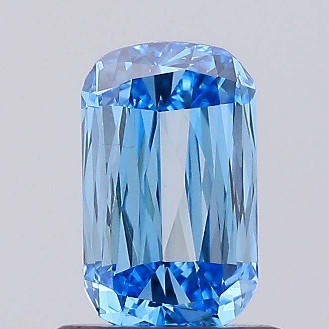 0.79ct Fancy Vivid Blue ASHOKA Lab-Grown Diamond | IGI Certified