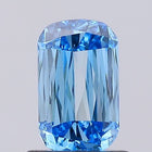 0.79ct Fancy Vivid Blue ASHOKA Lab-Grown Diamond | IGI Certified