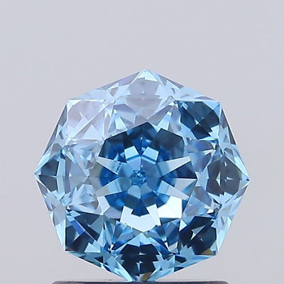 1.06ct Fancy Vivid Blue OCTAGONAL Lab-Grown Diamond | IGI Certified
