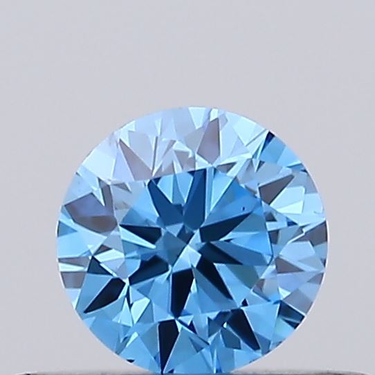 0.25ct Fancy Vivid Blue ROUND Lab-Grown Diamond | IGI Certified