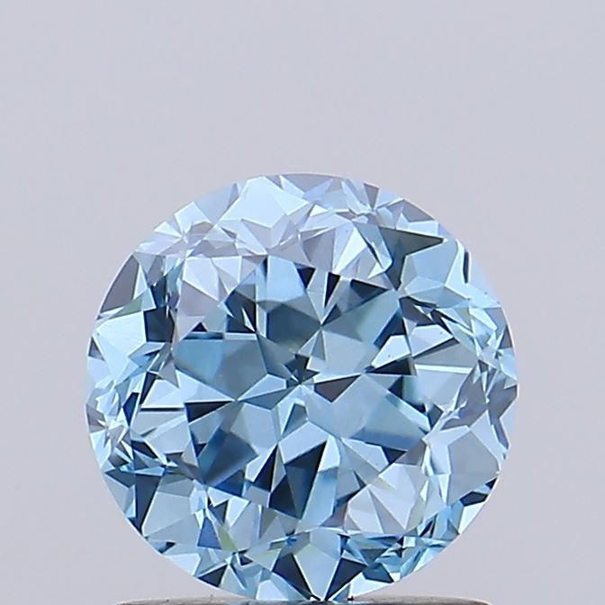 1.23ct Fancy Vivid Blue Round Lab-Grown Diamond | IGI Certified