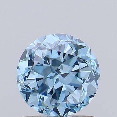 1.23ct Fancy Vivid Blue Round Lab-Grown Diamond | IGI Certified