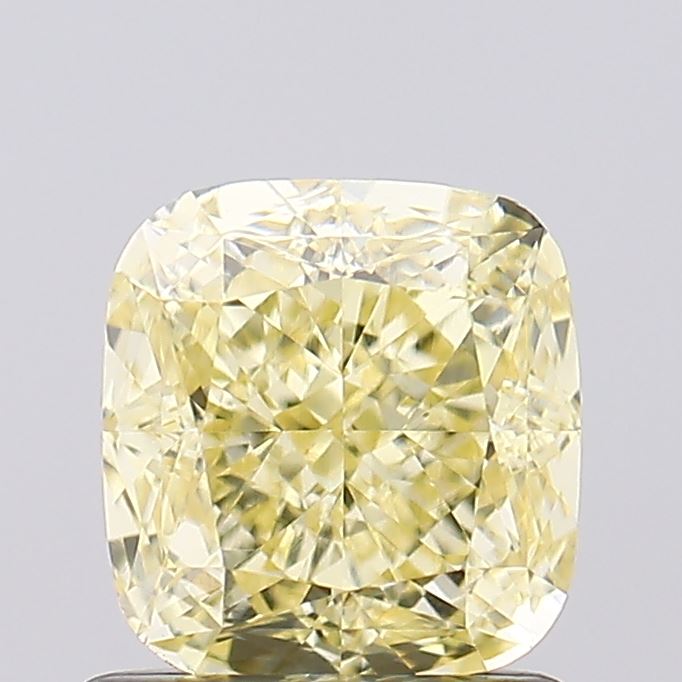 1.11ct Cushion Fancy Yellow VS1 Lab-Grown Diamond