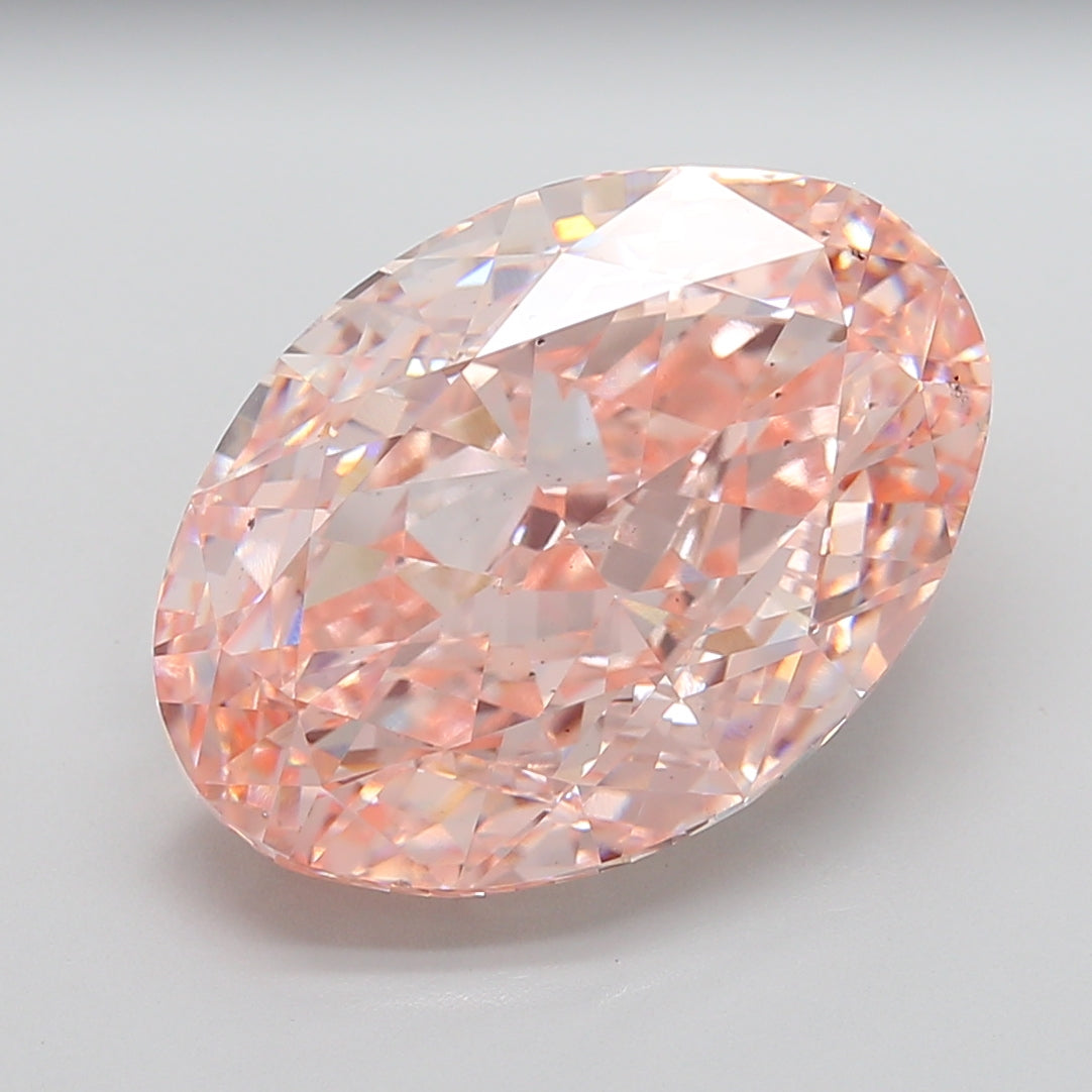 19.07ct Pink Oval Lab-Grown Diamond IGI 760599198