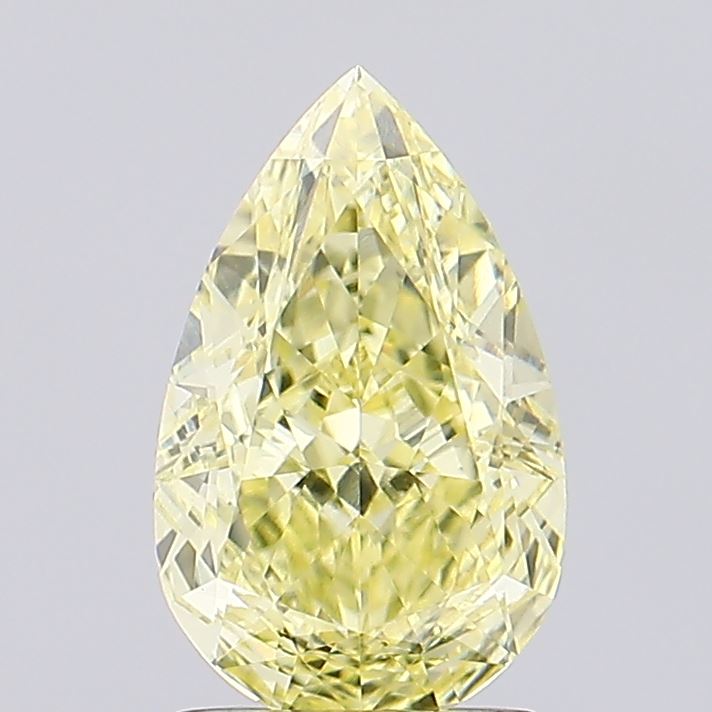 1.70ct Pear Fancy Yellow VVS2 Lab-Grown Diamond