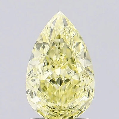 1.70ct Pear Fancy Yellow VVS2 Lab-Grown Diamond