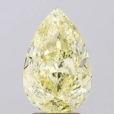 3.05ct Pear Fancy Intense Yellow VS1 Lab-Grown Diamond