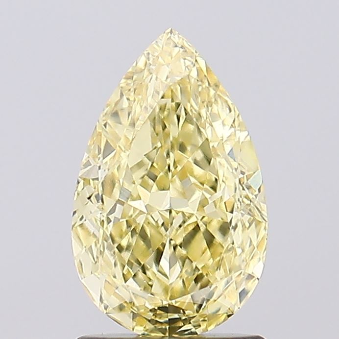 1.56ct Pear Fancy Intense Yellow VS1 Lab-Grown Diamond