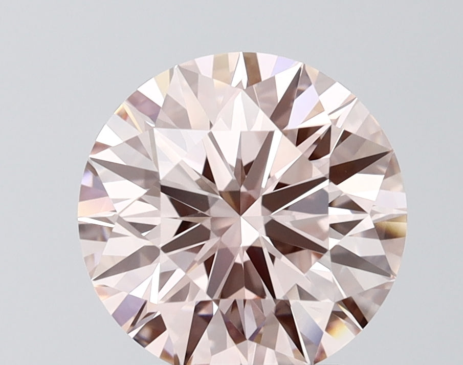 3.10ct Round Fi Pk VVS2 Lab-Grown Diamond