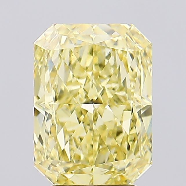 4.07ct Radiant Fancy Intense Yellow VS1 Lab-Grown Diamond