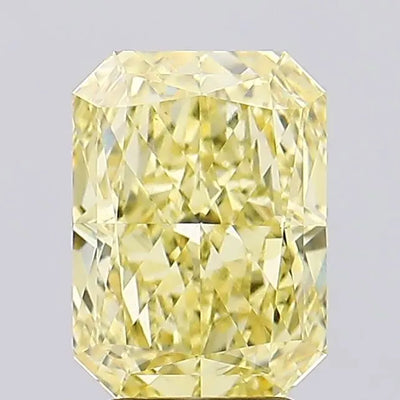 4.07ct Radiant Fancy Intense Yellow VS1 Lab-Grown Diamond