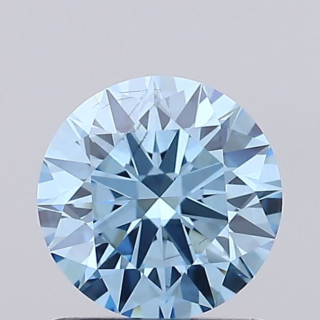 1ct Fancy Vivid Blue ROUND Lab-Grown Diamond | IGI Certified