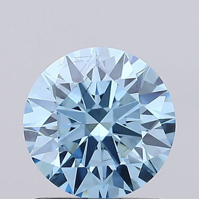 1ct Fancy Vivid Blue ROUND Lab-Grown Diamond | IGI Certified
