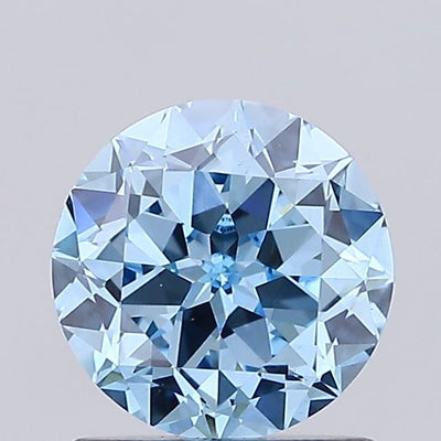 1.07ct Fancy Vivid Blue Round Lab-Grown Diamond | IGI Certified