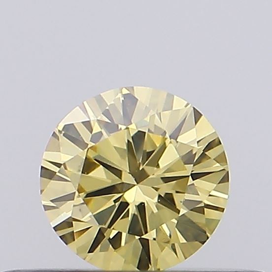 0.22ct Fancy Intense Yellow ROUND Lab-Grown Diamond | IGI Certified