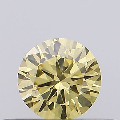 0.22ct Fancy Intense Yellow ROUND Lab-Grown Diamond | IGI Certified