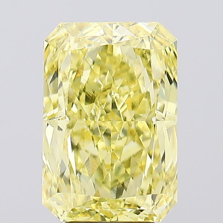 5.63ct Radiant Fancy Vivid Yellow VS1 Lab-Grown Diamond