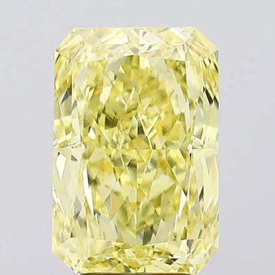5.63ct Radiant Fancy Vivid Yellow VS1 Lab-Grown Diamond