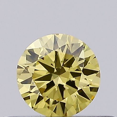 0.26ct Fancy Intense Yellow ROUND Lab-Grown Diamond | IGI Certified