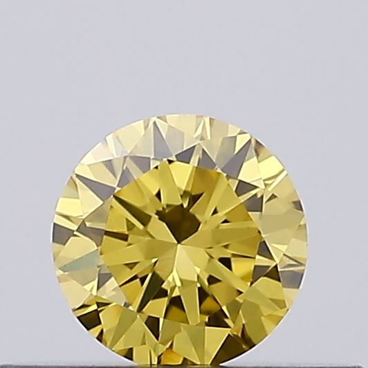 0.24ct Fancy Intense Yellow ROUND Lab-Grown Diamond | IGI Certified