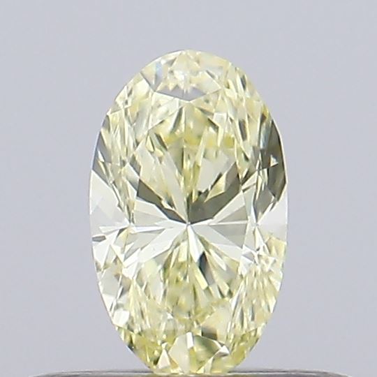 0.25ct Fancy Light Yellow Oval Lab-Grown Diamond | IGI Certified